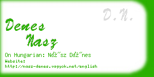 denes nasz business card